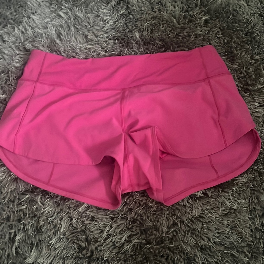 Sonic Pink Lululemon Speed Up Shorts Size 6
